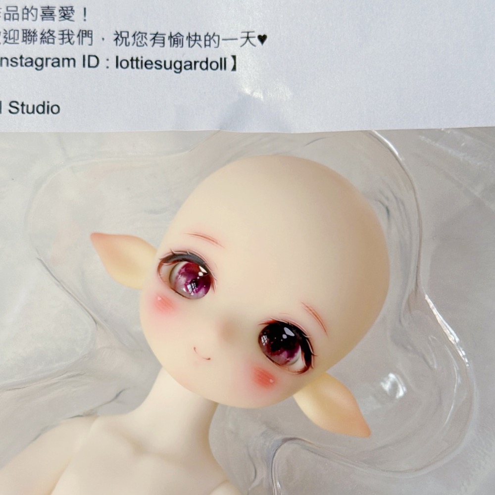 美品✨Tinyfox 白肌帶妝頭 六分整娃 lottiesugardoll-細節圖4
