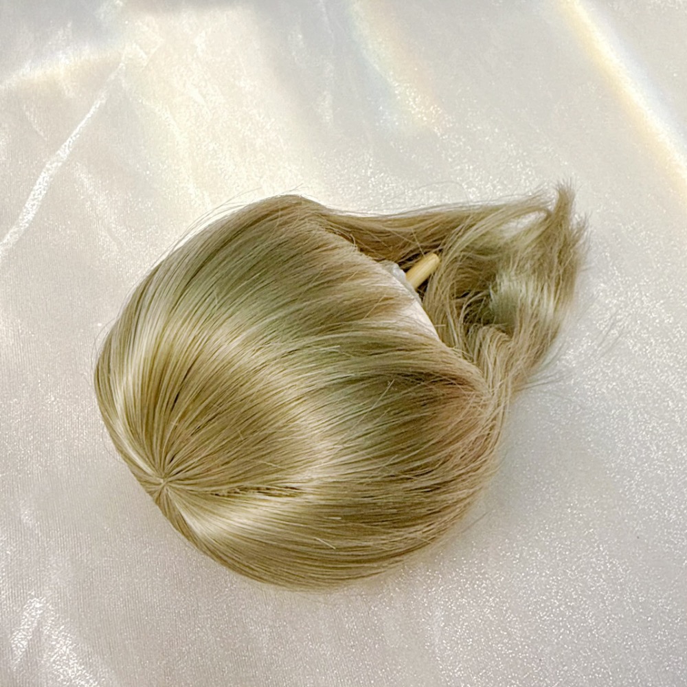 台現✨3分 高溫絲及肩髮 悶青色 bjd 假髮 ms沙龍-細節圖5