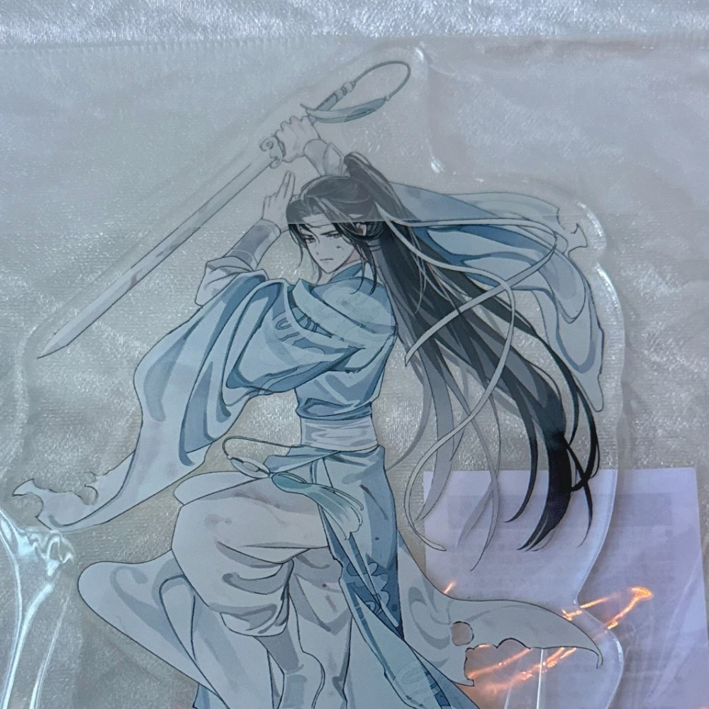 台現🇹🇼魔道祖師 日本cafe週邊 月下清影 壓克力立牌B + 透卡四張 忘羨 魏無羨 藍忘機-細節圖2