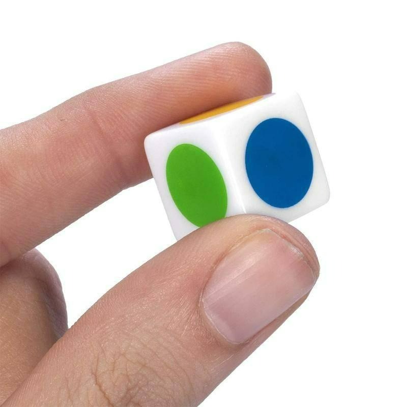 <不要錯過> 16mm 6面顏色骰 六色骰子 六面顏色骰 6色骰子 彩色圓點六面骰 桌遊配件-細節圖3