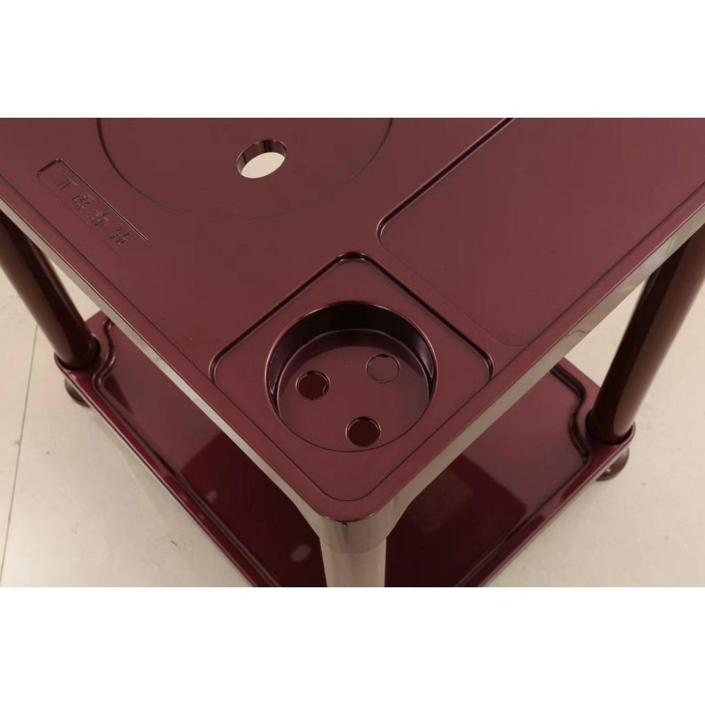 <不要錯過> 豪華桌邊茶几 麻將小茶几 小茶几 鋼管支柱 不鏽鋼菸灰缸 加厚飲料座 茶几 邊桌 含發票-細節圖3