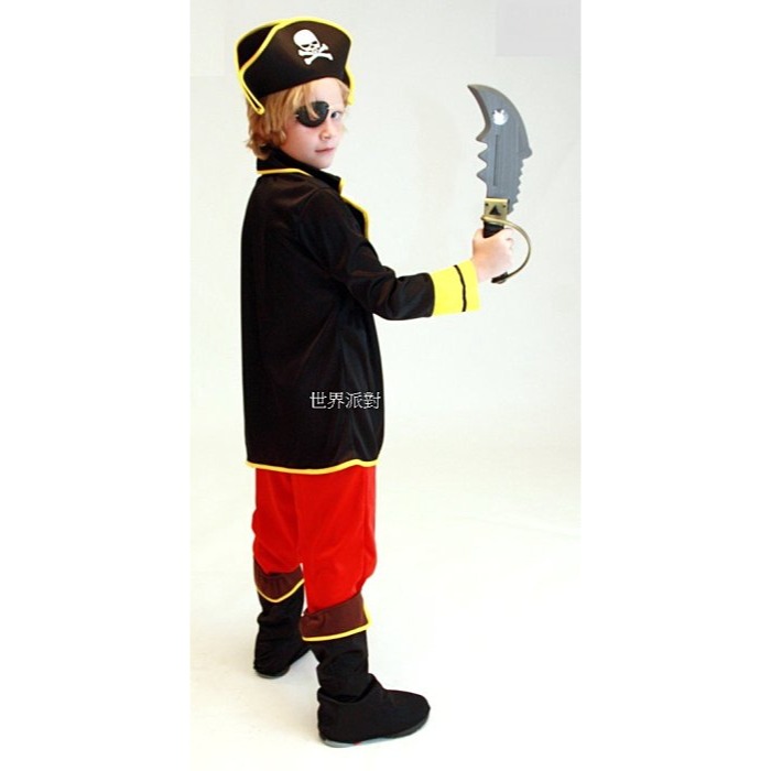 現貨台灣-萬聖節服裝,海盜船長,兒童變裝服-海盜服裝/傑克海盜船長-細節圖2