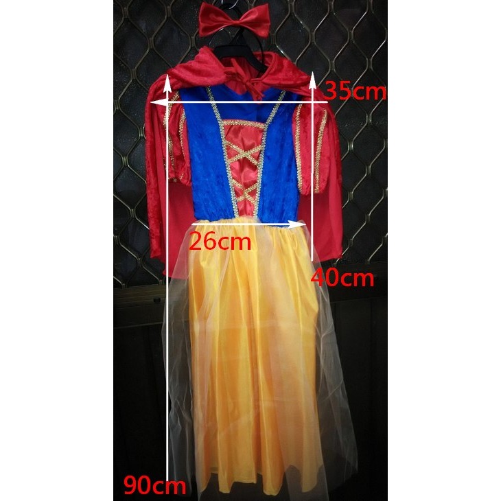 現貨台灣-萬聖節服飾,兒童變裝服-公主服裝/白雪公主服裝(台灣製)-細節圖2