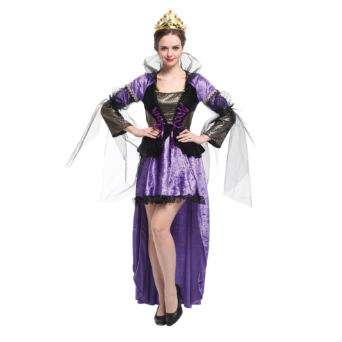 現貨台灣-萬聖節服飾,女王服裝.公主服裝.大人變裝服/高貴艷紫女王