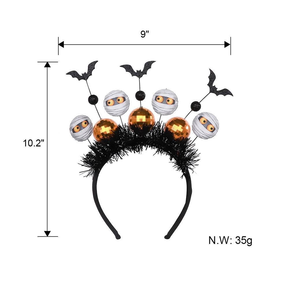 現貨台灣-萬聖節髮箍/木乃伊髮箍/幽靈髮箍/木乃伊蝙蝠髮箍/幽靈蝙蝠髮箍(2款可選)-細節圖4