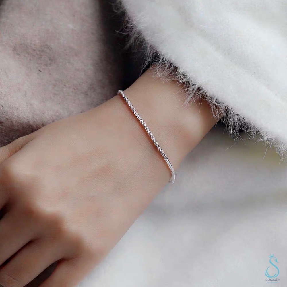 SUMMER 銀飾💫［925純銀］代購/香港正生滿天星款✨滿天星手鍊 滿天星腳鏈 滿天星項鍊 純銀手鍊  純銀項鍊-細節圖2