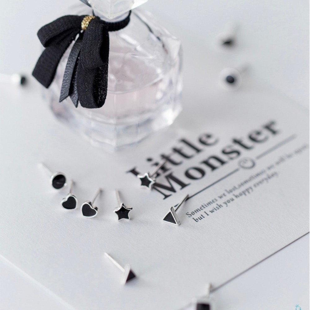 SUMMER 銀飾💫［925純銀］幾何系列多款純銀耳環 養耳抗過敏-細節圖5