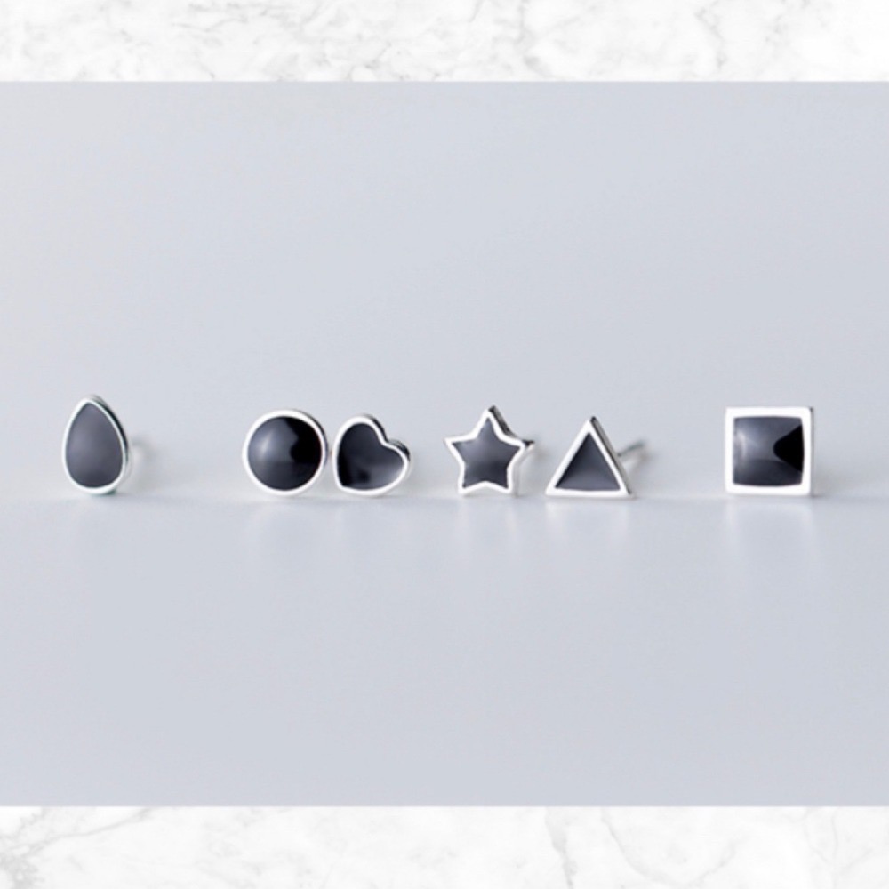 SUMMER 銀飾💫［925純銀］幾何系列多款純銀耳環 養耳抗過敏-細節圖8