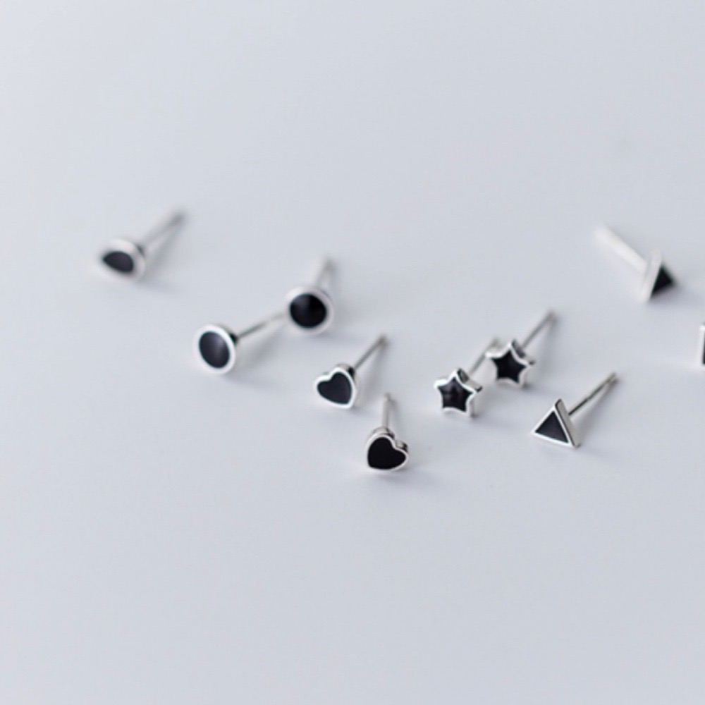 SUMMER 銀飾💫［925純銀］幾何系列多款純銀耳環 養耳抗過敏-細節圖9