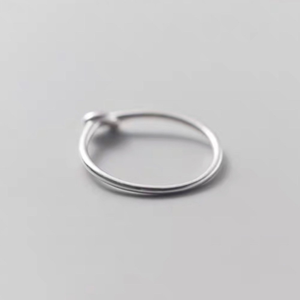 SUMMER韓 銀飾💫［925純銀］極簡打結尾戒 純銀尾戒 純銀戒指-細節圖6