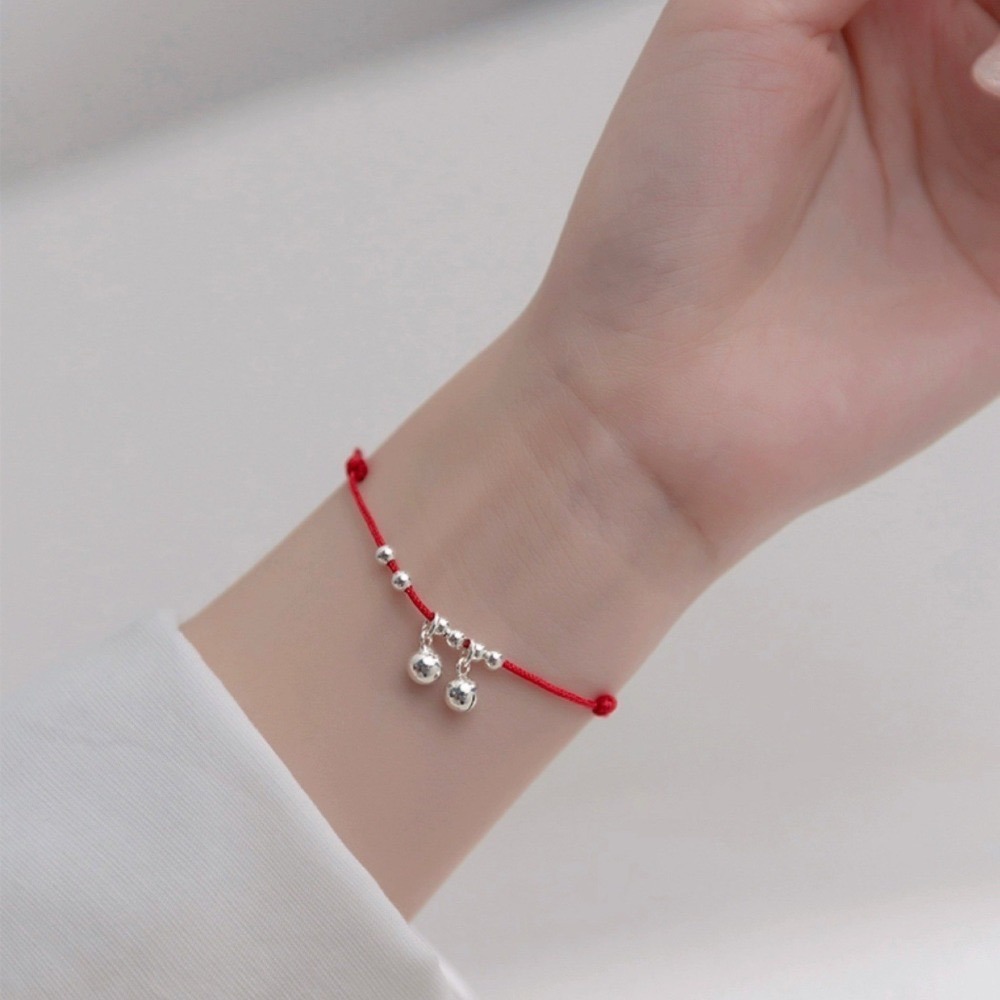 SUMMER 銀飾💫［925純銀］鈴鐺幸運紅繩 黑繩  轉運招桃花姻緣 避邪黑繩 手鍊 腳鍊-細節圖9