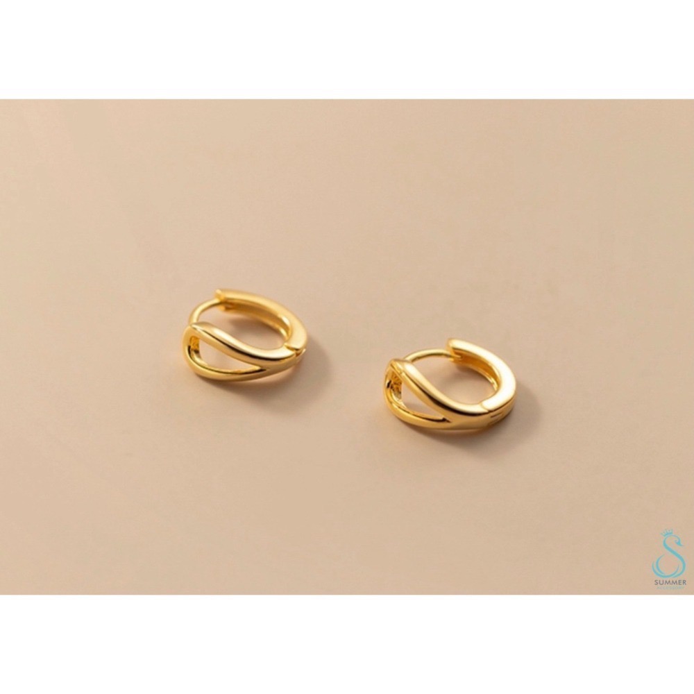 SUMMER韓 銀飾💫［925純銀］💧水滴耳環 耳扣耳環  耳扣 純銀耳環 純銀飾品 韓國銀飾-細節圖10