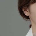 SUMMER韓 銀飾💫［925純銀］💧水滴耳環 耳扣耳環  耳扣 純銀耳環 純銀飾品 韓國銀飾-規格圖11
