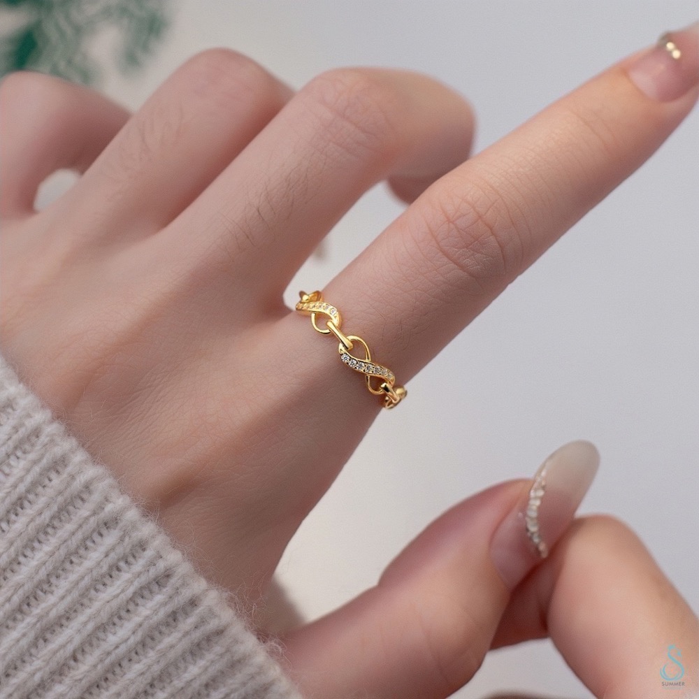 黃大仙代客過爐祈福 SUMMER 銀飾💫［925純銀］無限發財戒 招財求財 催財運 純銀戒指 純銀飾品-細節圖4