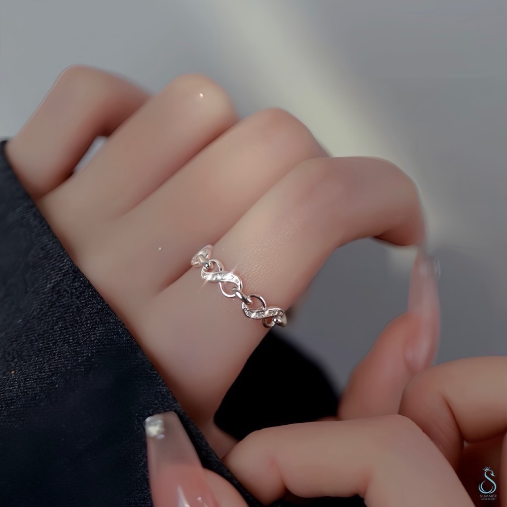 黃大仙代客過爐祈福 SUMMER 銀飾💫［925純銀］無限發財戒 招財求財 催財運 純銀戒指 純銀飾品-細節圖7