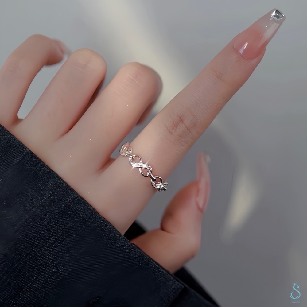 黃大仙代客過爐祈福 SUMMER 銀飾💫［925純銀］無限發財戒 招財求財 催財運 純銀戒指 純銀飾品-細節圖9