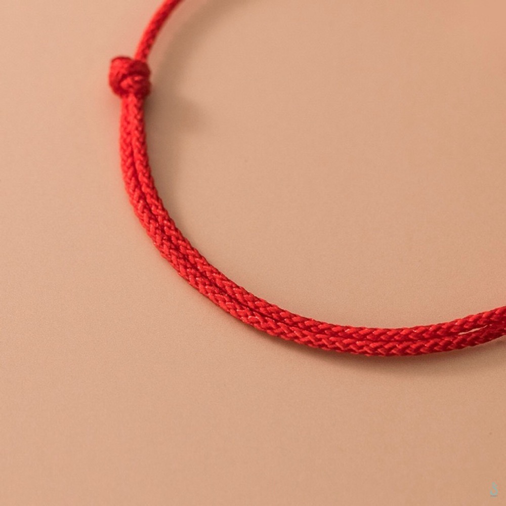 SUMMER 銀飾💫［925純銀］幸運草 手作紅繩手鏈 幸運手鏈 純銀手鏈-細節圖9