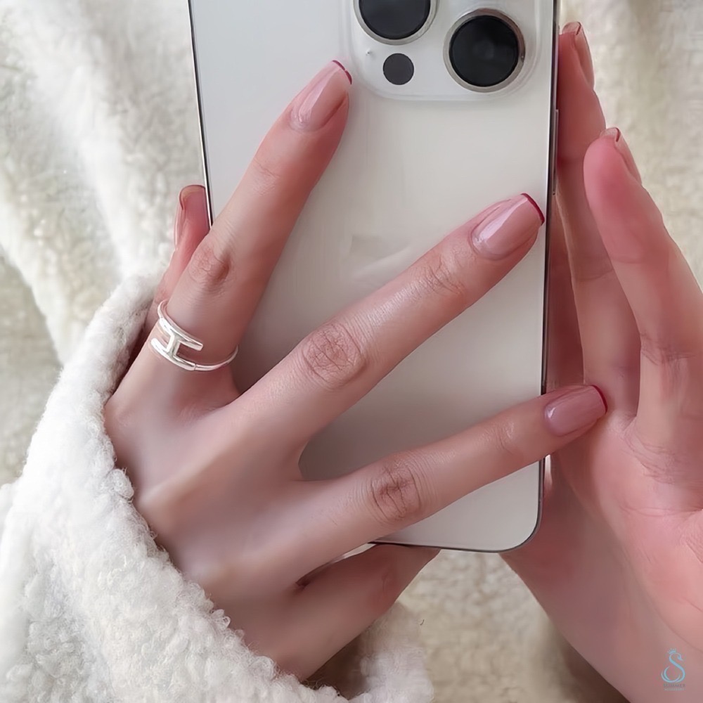 SUMMER 銀飾💫［925純銀］時尚H字母戒 純銀戒指-細節圖5