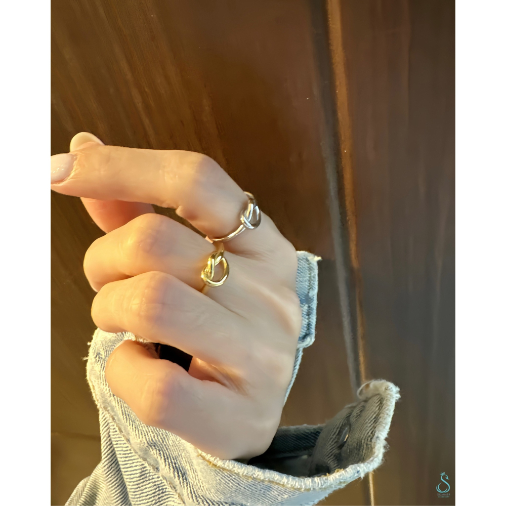 SUMMER 銀飾💫［925純銀］結心戒 純銀戒指 心型戒指-細節圖5