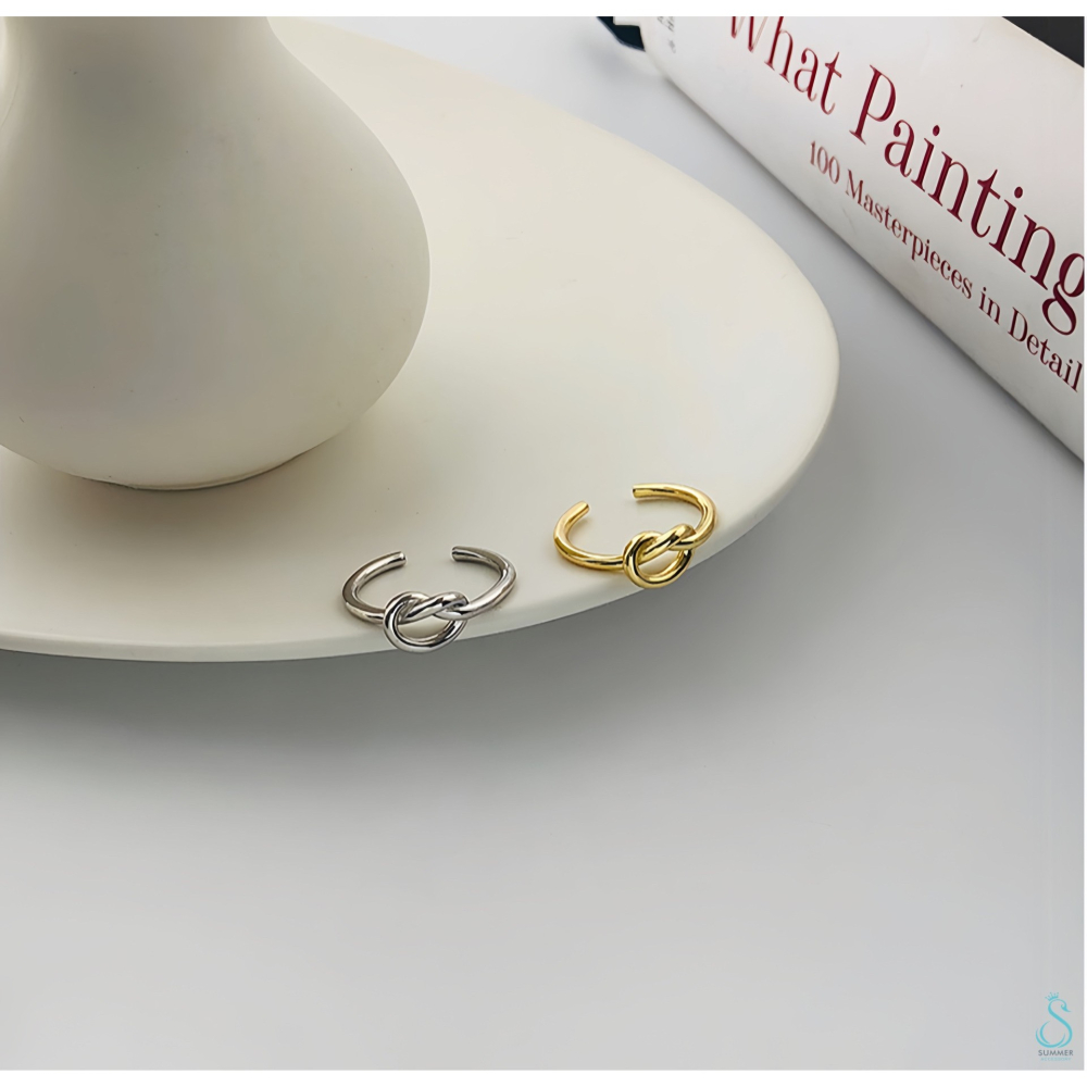 SUMMER 銀飾💫［925純銀］結心戒 純銀戒指 心型戒指-細節圖7