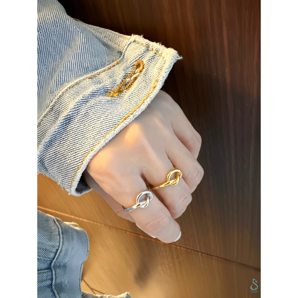 SUMMER 銀飾💫［925純銀］結心戒 純銀戒指 心型戒指-細節圖8