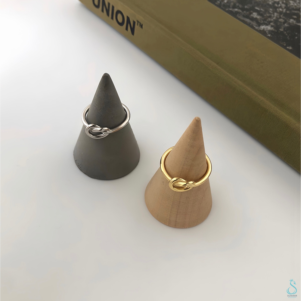 SUMMER 銀飾💫［925純銀］結心戒 純銀戒指 心型戒指-細節圖9