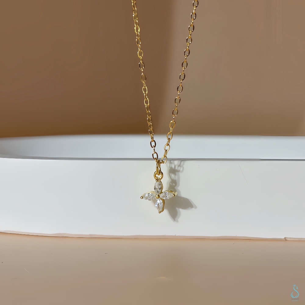 SUMMER 銀飾💫［925純銀］迷你四葉草項鏈 純銀項鍊-規格圖9