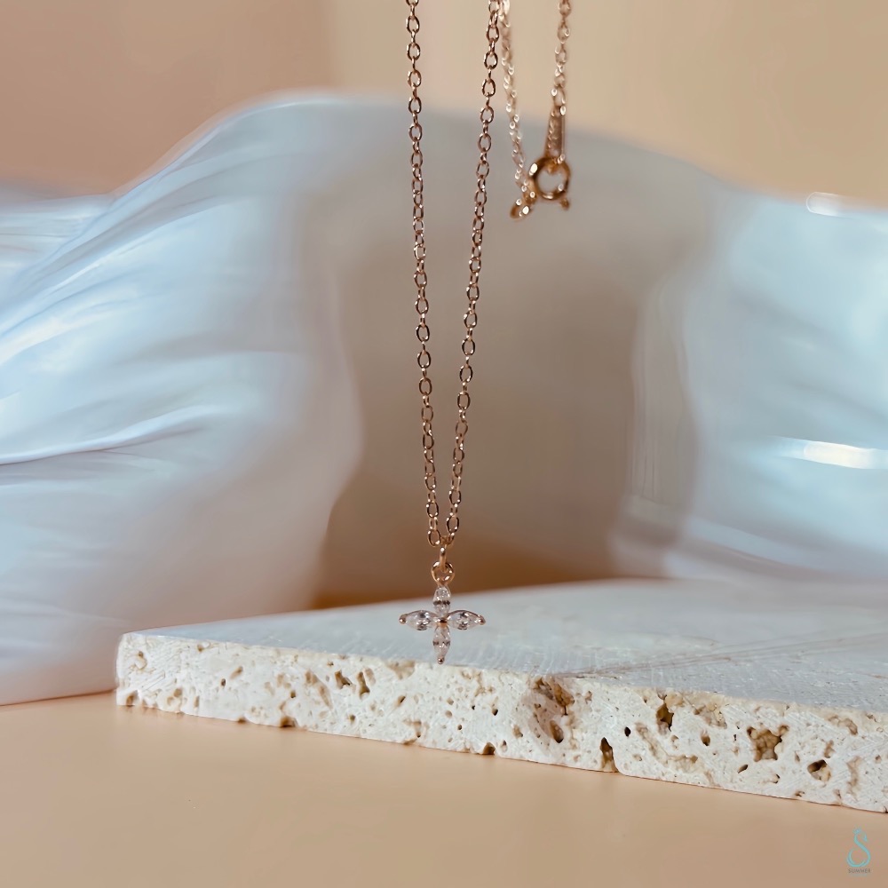 SUMMER 銀飾💫［925純銀］迷你四葉草項鏈 純銀項鍊-規格圖9