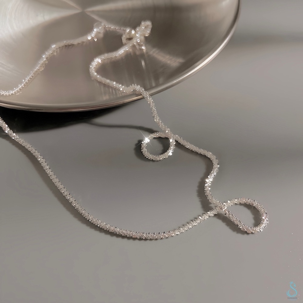 SUMMER 銀飾💫［925純銀］訂製細緻滿天星手鏈 純銀手鏈 純銀腳鏈-細節圖6