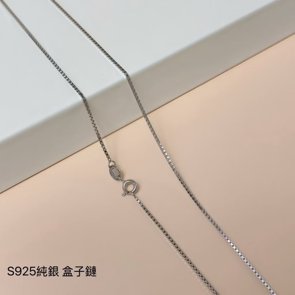 SUMMER 銀飾💫［925純銀］單項鍊 純銀項鍊 盒子鏈 O字鏈  元寶鏈 蛇骨鏈 瓜子鍊-規格圖9