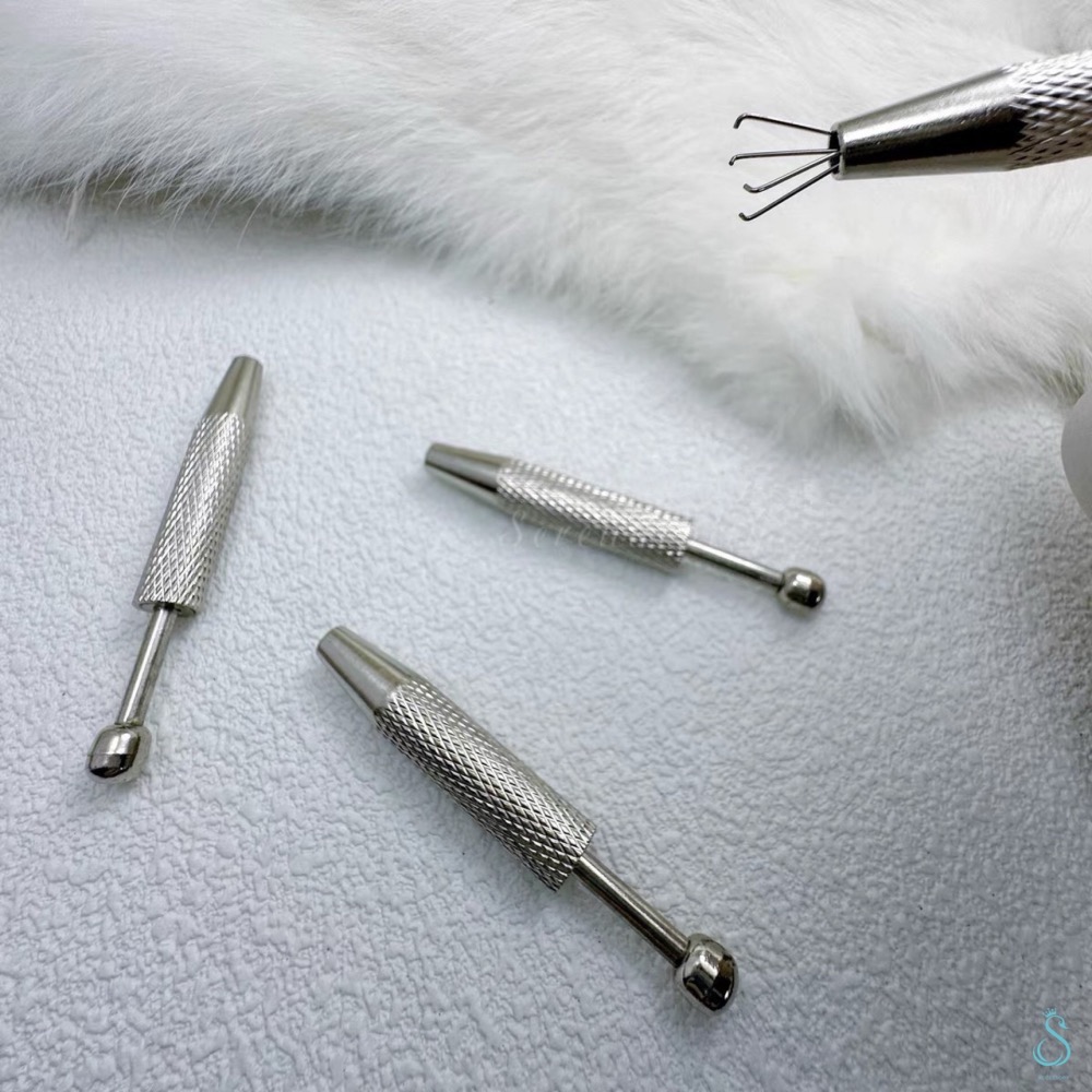 SUMMER 銀飾💫 不求人鎖珠輔助神器 防滑鎖珠夾 裸鑽珍珠diy輔助夾-細節圖6