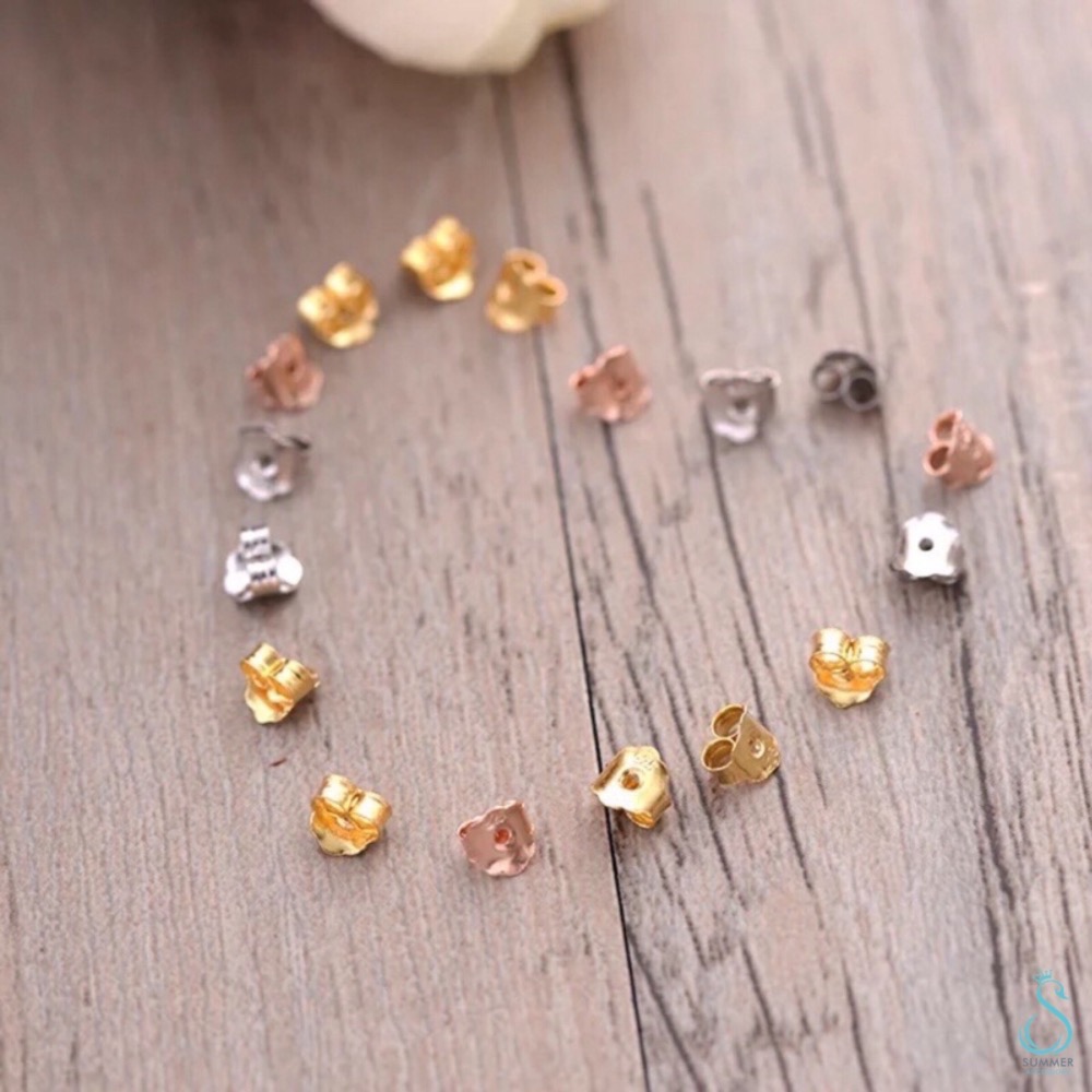 SUMMER 銀飾💫［925純銀］防過敏 純銀耳堵 防過敏矽膠耳堵 耳扣 耳塞 純銀耳扣加購區 純銀耳環-細節圖2