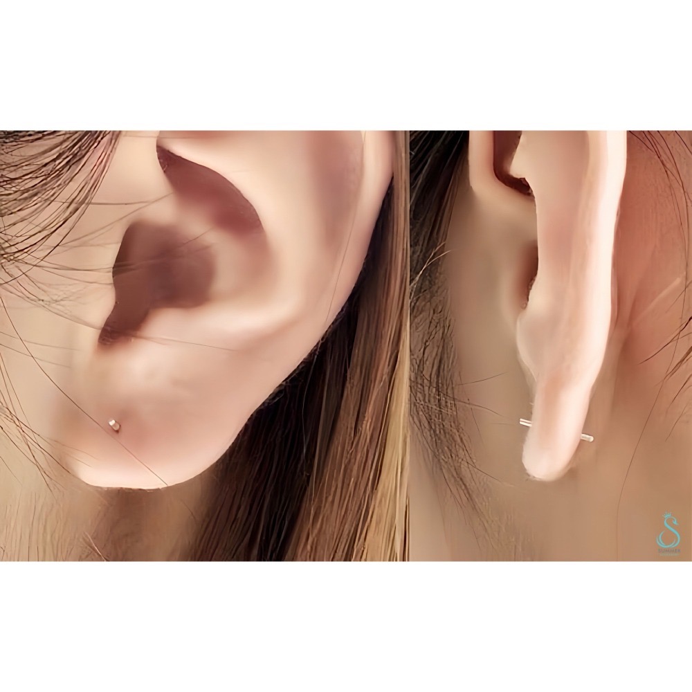 SUMMER 銀飾💫S999足銀 / S925純銀 養耳棒 純銀耳環 純銀養耳棒（贈防過敏矽膠耳扣）消炎養耳棒-細節圖3