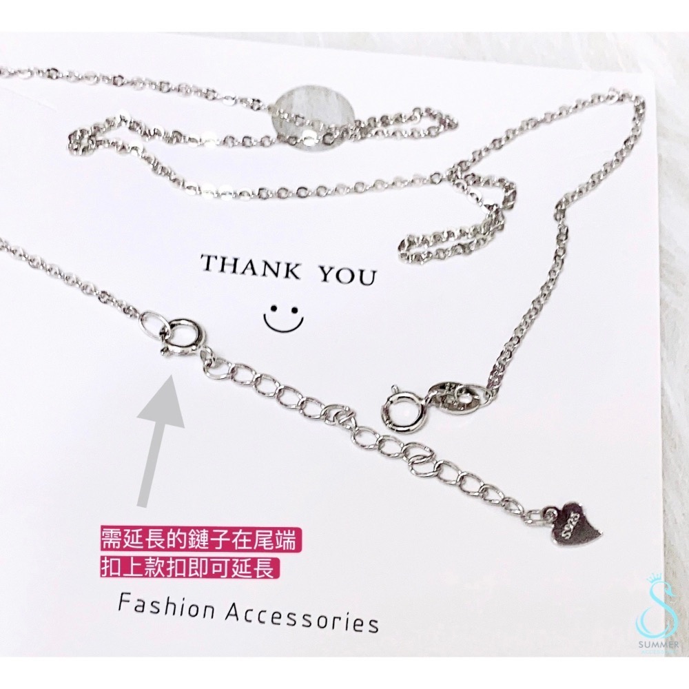 SUMMER 銀飾💫［925純銀］5cm純銀延長鏈 純銀加長鏈 純銀彈簧扣 純銀鏈 含鎖扣延長鏈-細節圖5