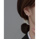 SUMMER 銀飾💫［925純銀］弦波曲線耳環 耳扣式耳環 純銀耳環-規格圖8