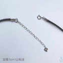 SUMMER 銀飾💫［925純銀］ 純銀扣仿皮繩項鍊  臘皮繩項鍊 鎖骨鏈 純銀項鍊-規格圖8