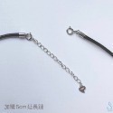 SUMMER 銀飾💫［925純銀］ 純銀扣仿皮繩項鍊  臘皮繩項鍊 鎖骨鏈 純銀項鍊-規格圖8