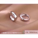 SUMMER韓 銀飾💫［925純銀］簡約 寬面耳扣 純銀 耳扣耳環  純銀飾品-規格圖9