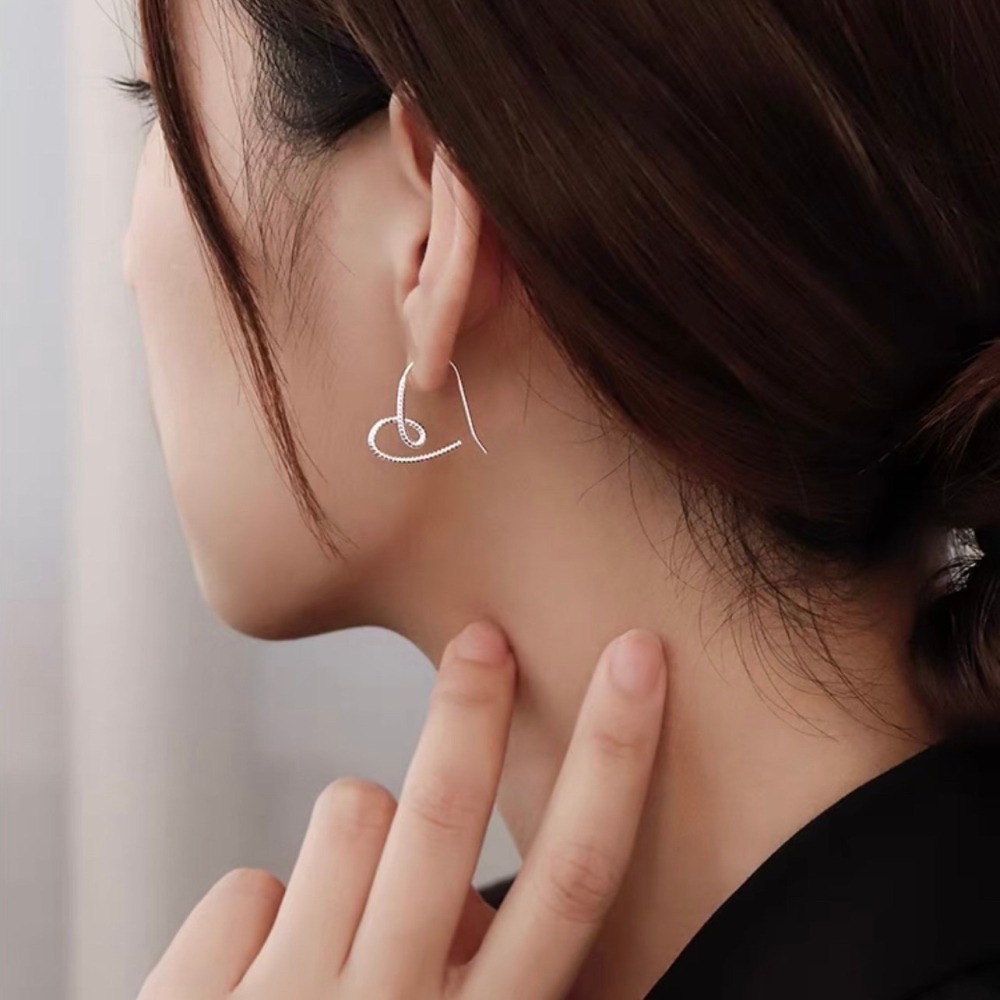 SUMMER 銀飾💫［925純銀］初心 心型耳環 純銀耳環 純銀飾品-細節圖8