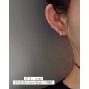 SUMMER 銀飾💫［925純銀］亮面加寬基礎耳環 圈圈耳環 耳扣 男女皆可佩戴  純銀耳環-規格圖7