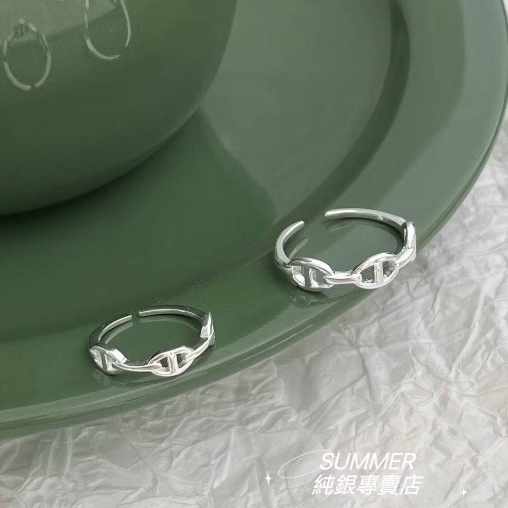 SUMMER 銀飾💫 ［925純銀］復古時尚 簡約造型戒 防小人尾戒 純銀戒指 純銀飾品-細節圖4
