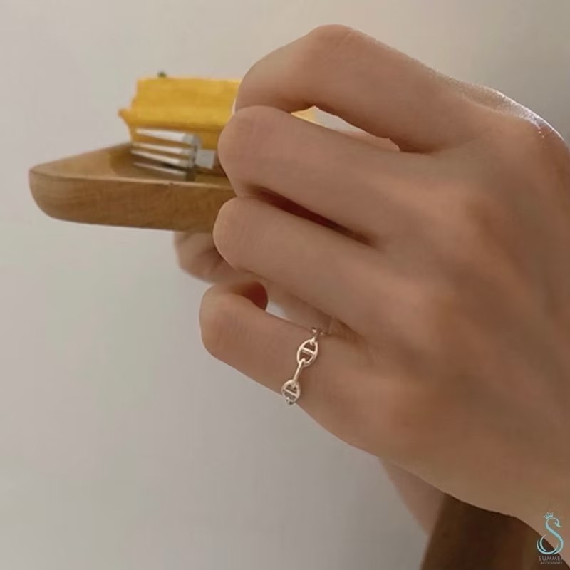 SUMMER 銀飾💫 ［925純銀］復古時尚 簡約造型戒 防小人尾戒 純銀戒指 純銀飾品-細節圖5