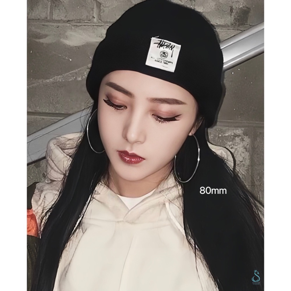 SUMMER 銀飾💫［925純銀］多尺寸12～70mm基礎細圈 純銀耳環 易扣式耳環  圈圈耳環 抗過敏 男女可戴-細節圖6