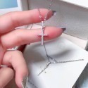SUMMER 銀飾💫［925純銀］ ⛪️經典款鑲鑽十字架項鍊  純銀項鍊-規格圖8