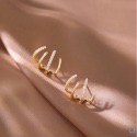SUMMER韓 銀飾💫［925純銀］鑲鑽爪形純銀耳環 純銀飾品-規格圖9