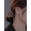 SUMMER 銀飾💫［925純銀］雙排鑽純銀耳環 耳扣耳環-規格圖8