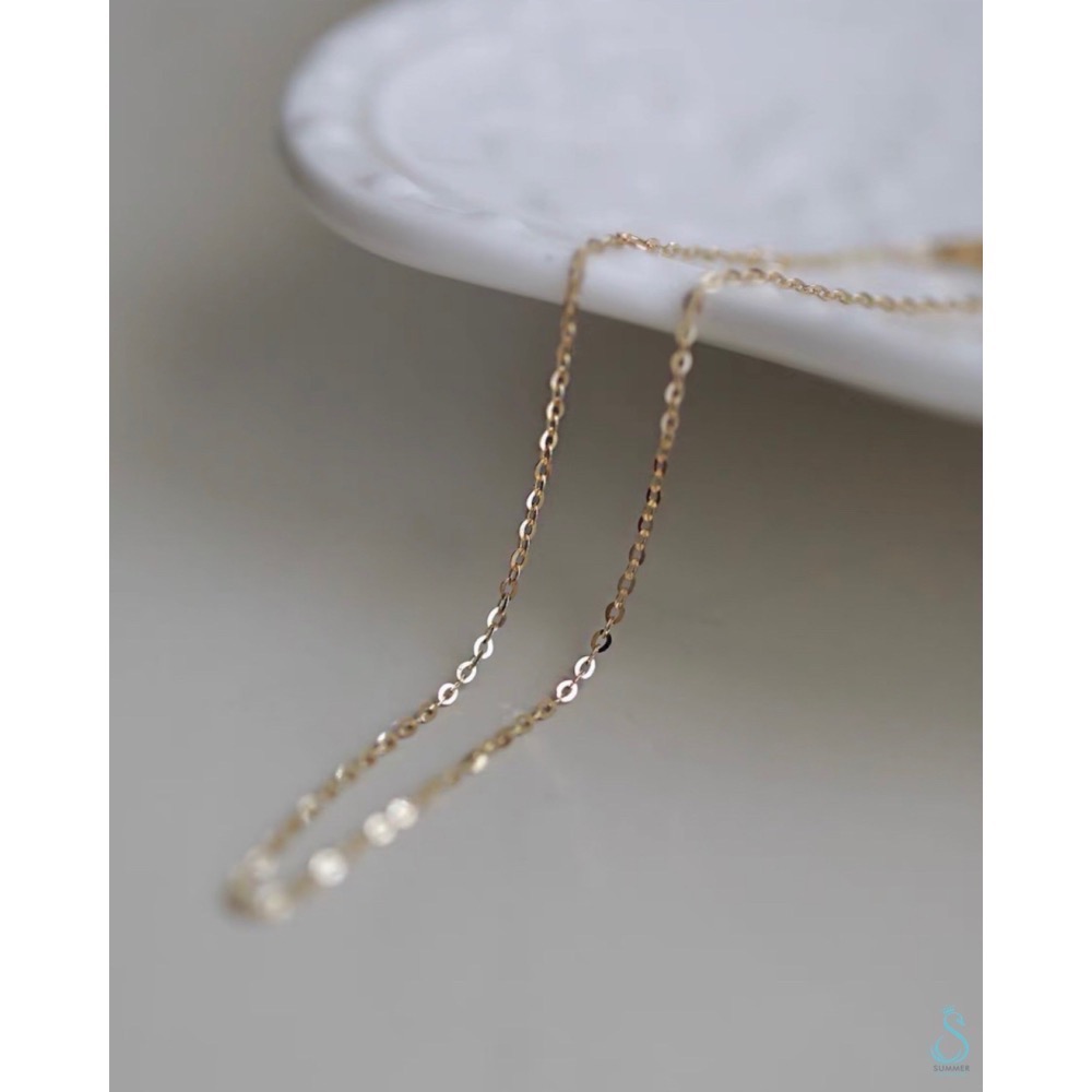 SUMMER 銀飾💫［925純銀］簡單基礎素金鏈 純銀手鏈-細節圖6