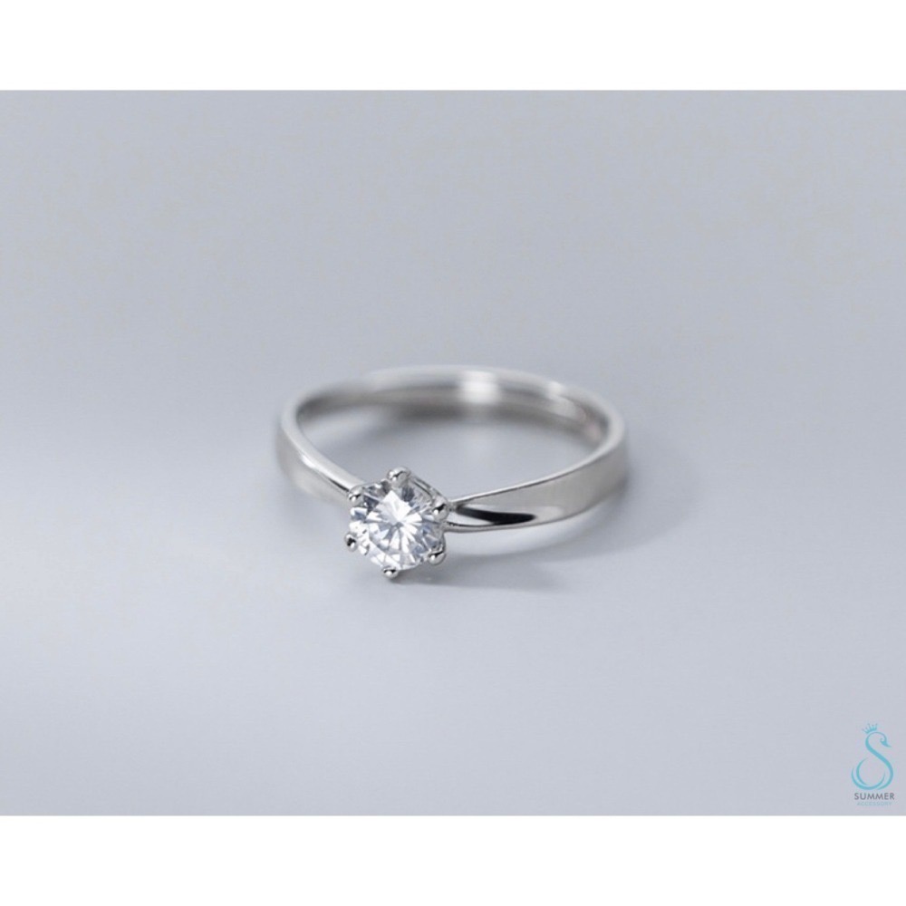 SUMMER 銀飾💫［925純銀］簡約扭紋情侶對戒 純銀戒指 純銀飾品 情人節-細節圖5