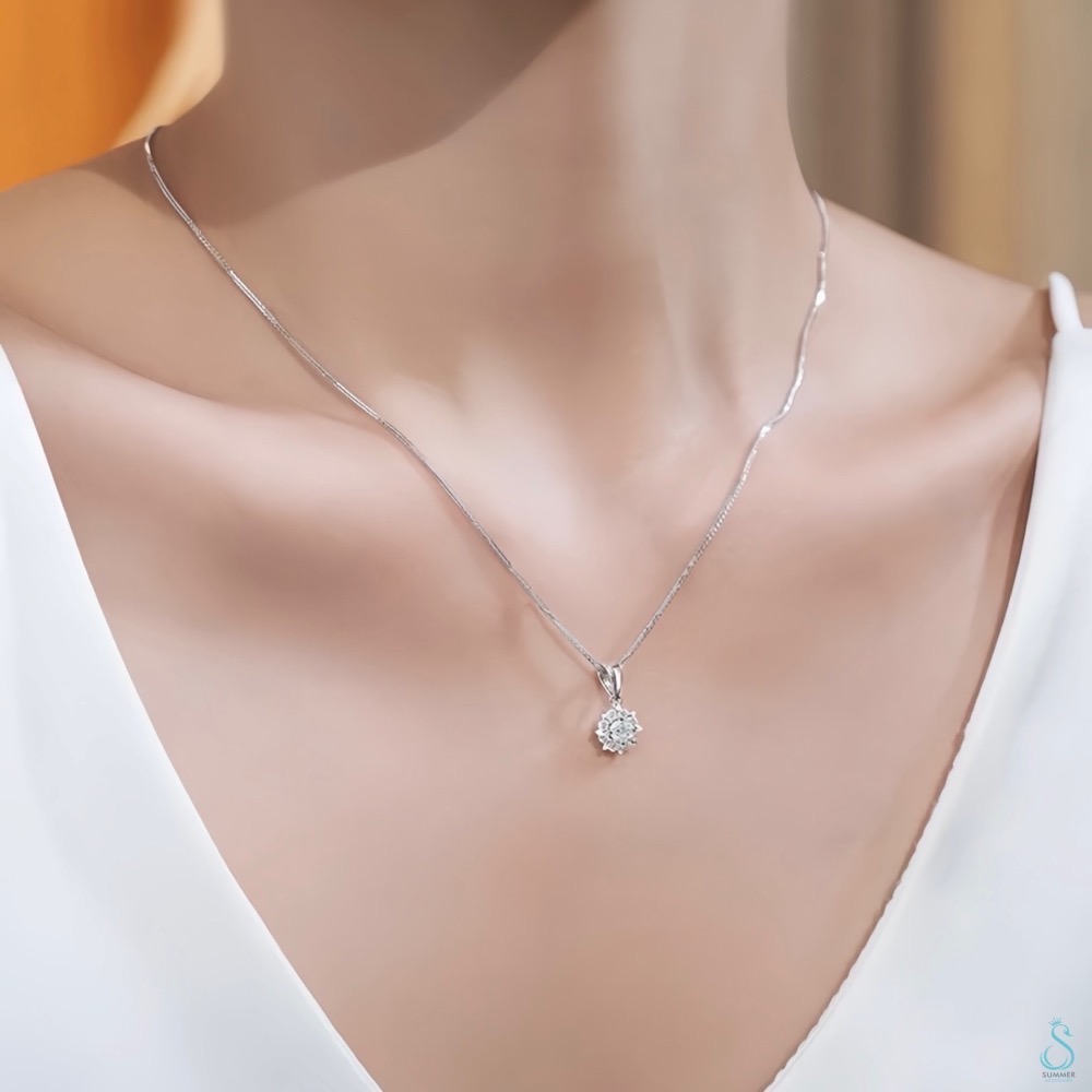 SUMMER 銀飾💫［925純銀］可調式蕭邦鏈 純銀項鍊 淨鍊 單項鍊 耐用不易斷 純銀飾品-細節圖6