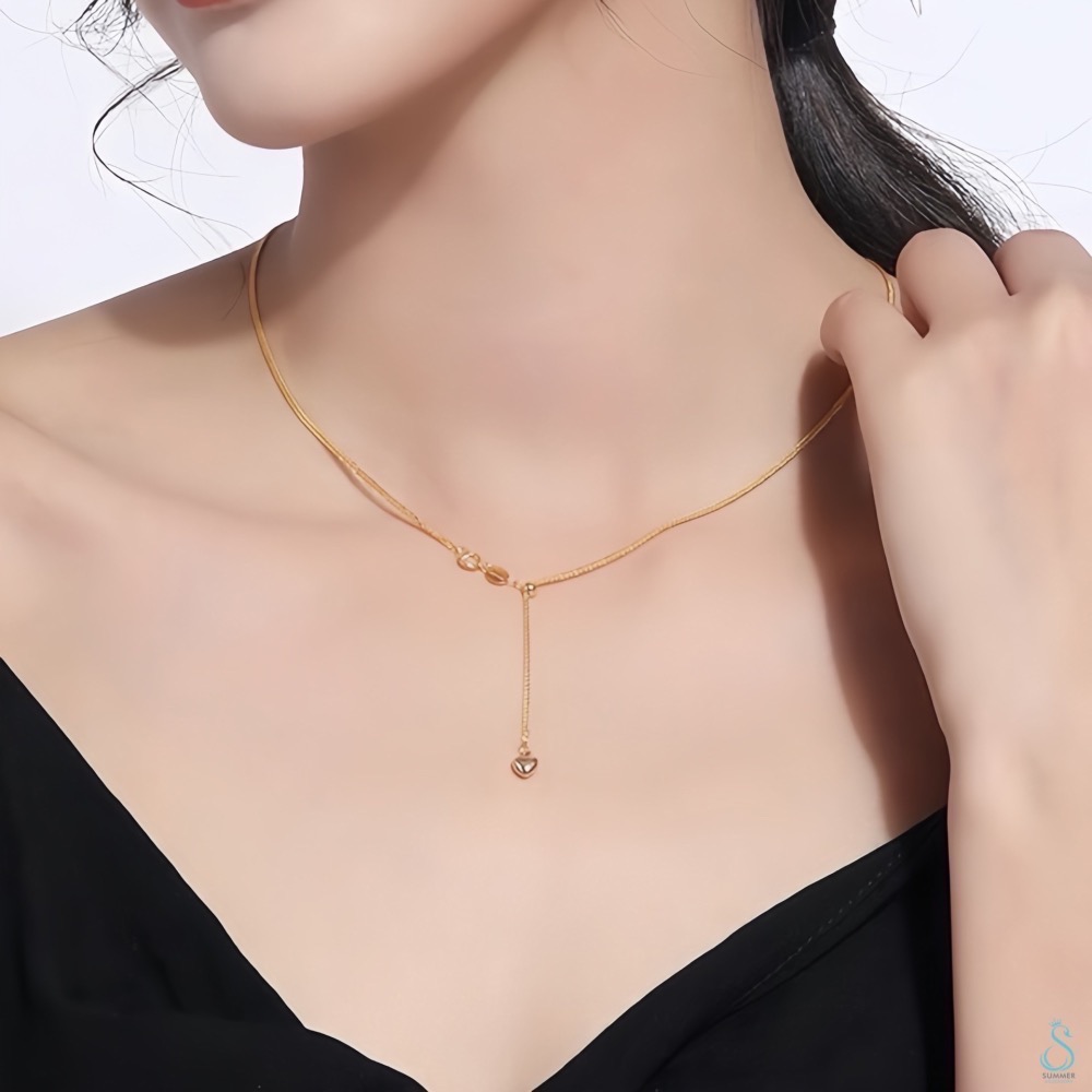 SUMMER 銀飾💫［925純銀］可調式蕭邦鏈 純銀項鍊 淨鍊 單項鍊 耐用不易斷 純銀飾品-細節圖9